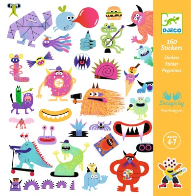 160 Stickers Monstres - Djeco