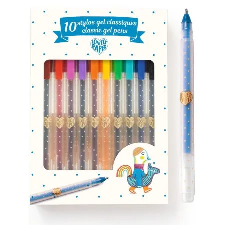 10 Stylos Gel by Lovely Paper - Djeco