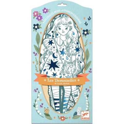 Coloriage Mode : Les Demoiselles Angèle & ses amies - Djeco