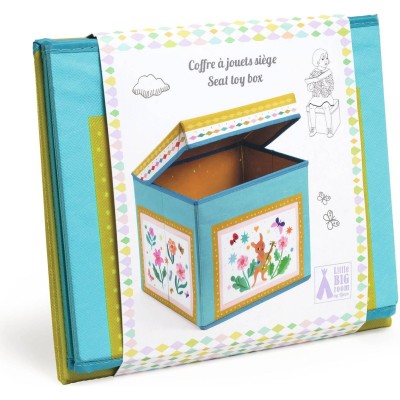 Coffre à jouet siège : roulotte - Djeco