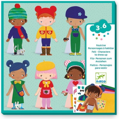 Feutrine personnages à habiller : s’habiller de douceur - Djeco