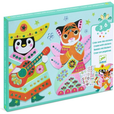 Créer avec des stickers : Brillants - Djeco