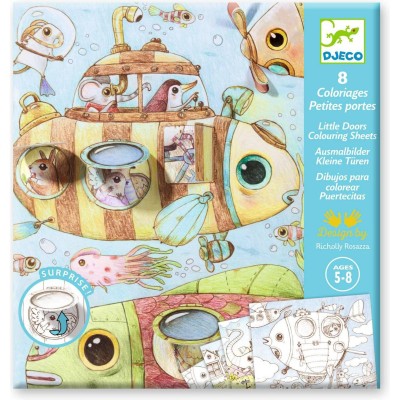 Kit de coloriages : le voyage de malo - Djeco