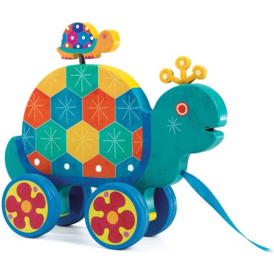 Jouet à tirer en bois : gaspard - Djeco