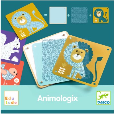 Jeu de construction d'image : animologix - Djeco