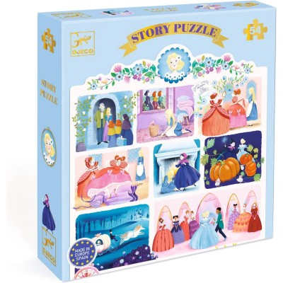 Story puzzle 54 pièces : cendrillon - Djeco