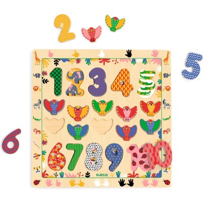 Puzzle 1 - Puzzle éducatif bois - Djeco