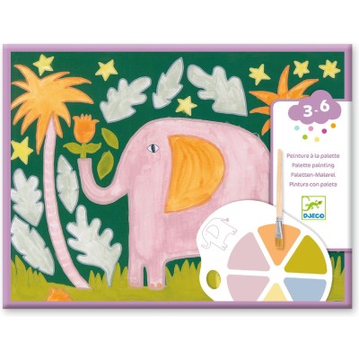 Coloriage : peinture à la palette - les sauvages - Djeco