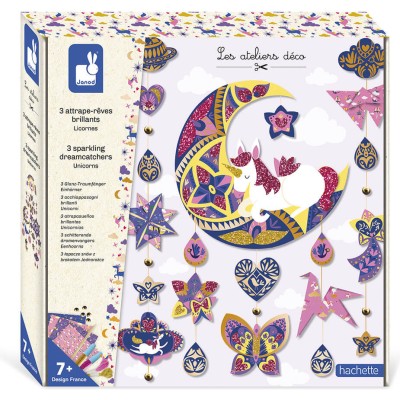 Kit Créatif Attrape-Rêves Brillants : Créations 3D - Janod