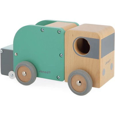 Camion Poubelle Bolid : Véhicules, garages et voitures - Janod