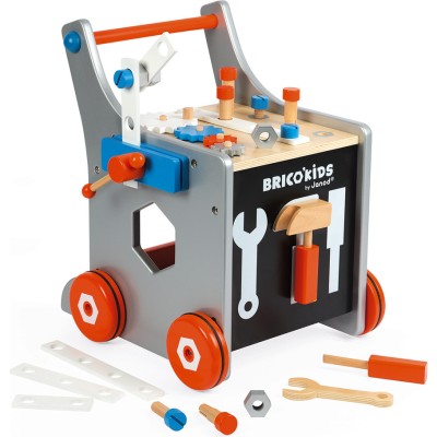 Chariot magnétique Brico'Kids - bois - : Etablis, Outils & Bricolage - Janod