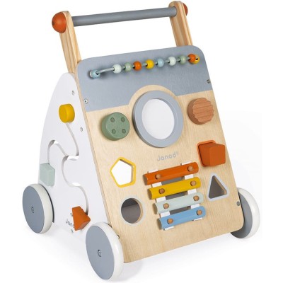 Chariot Multi-Activités Sweet Cocoon en bois : Jouets à bascule, Porteurs & Chariots - Janod