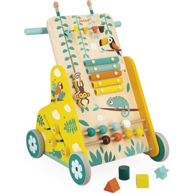 Chariot de Marche Multi-Activités Tropik : Jouets à bascule, Porteurs & Chariots - Janod