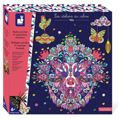 Kit Créatif Coffret Multi-Activités 17 Animaux - Janod