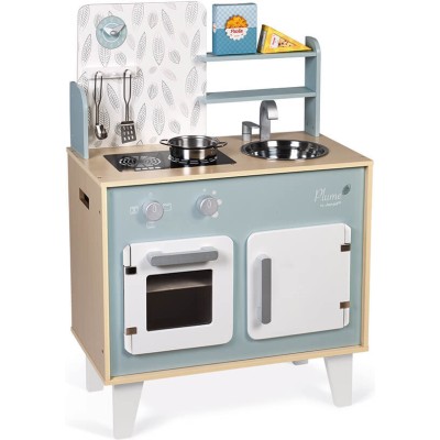 Cuisine en bois jouet pour enfant - Jeu d'imitation dinette - Janod