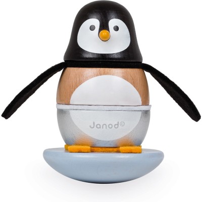Culbuto Pingouin Zigolos - Jouet pour enfants premier âge - Janod