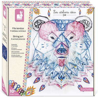 Kit Créatif - Fils Tendus Animaux : Collection "Les Ateliers Déco" - Janod