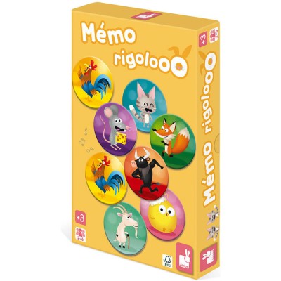 Mémo Rigolooo : Jeux de mémoire & d'associations - Janod