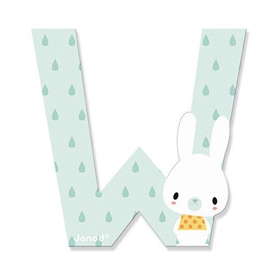 Lettre W en bois Pure - Décoration chambre d'enfant - Janod