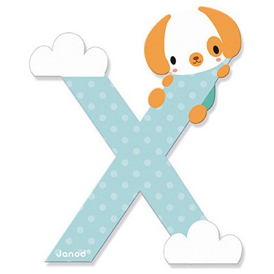 Lettre X en bois Pure - Décoration chambre d'enfant - Janod