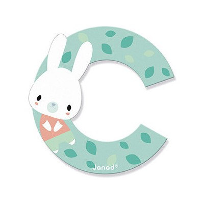 Lettre C en bois Pure - Décoration chambre d'enfant - Janod