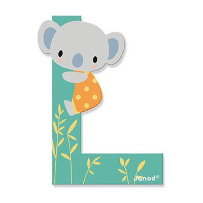 Lettre L en bois Pure - Décoration chambre d'enfant - Janod