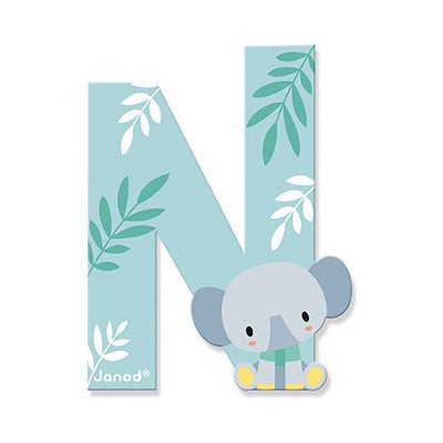 Lettre N en bois Pure - Décoration chambre d'enfant - Janod