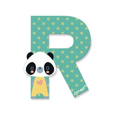 Lettre R en bois Pure - Décoration chambre d'enfant - Janod