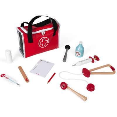 Mallette du docteur en bois & accessoires - jouet - Janod