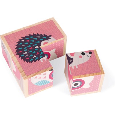 Mes Premiers Cubes - Bébés Animaux - bois - : Cubes & Pyramides - Janod