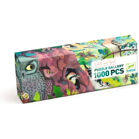 Puzzle Gallery 1000 pcs Owls and birds - Djeco