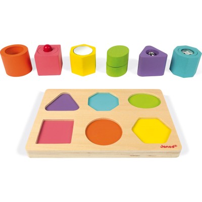 Puzzle 6 Cubes Sensoriels IWood - Janod