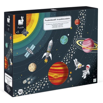 Puzzle éducatif Système Solaire 100 pcs - Janod