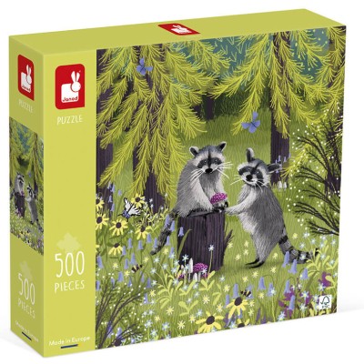 Puzzle 500 pièces Les Ratons Laveurs Dès 8 ans - Janod
