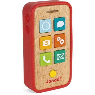 Téléphone Sonore - bois et silicone - : Jouets Musicaux - Janod