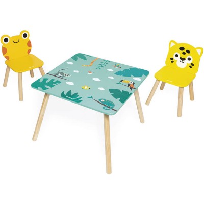 Table en bois enfant, table enfant avec chaises - Janod