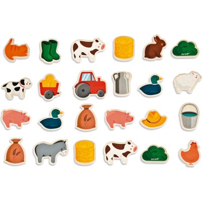 Magnets 24 pcs Ferme - Janod