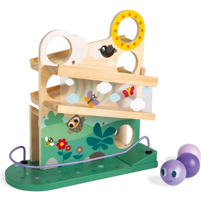 Descendeur Chenille - bois - : Manipulation & Encastrement - Janod